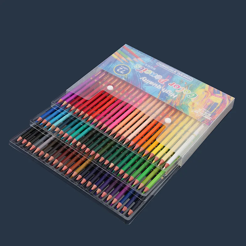 

72colors Professional Oily Colored Pencil Color Lead Hand-Painted Set Wood Pens Draw Sketch Colour Pencil For Artists Art School