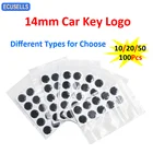 102050100 шт. 14 мм логотип автомобильного ключа из смолы эпоксидный кристалл флип-ключ дистанционный логотип наклейка для KEYDIY KD  Xhorse VVDI дистанционный Автомобильный ключ
