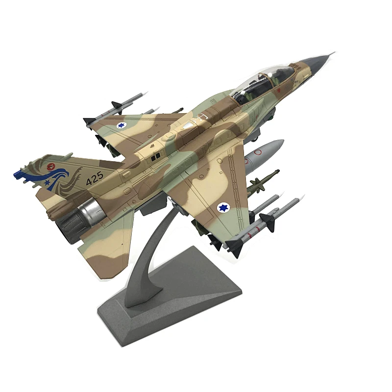 Коллекционная модель военного самолета из литого металла F16I Nsmodel Israle, модель 1/72