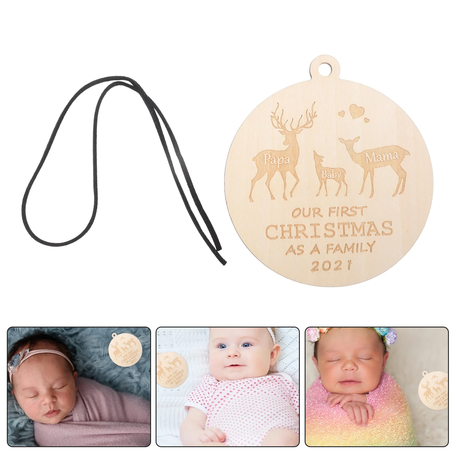 

6pcs Xmas Hanging Ornament First Christmas Pendant Family First Holiday Pendant