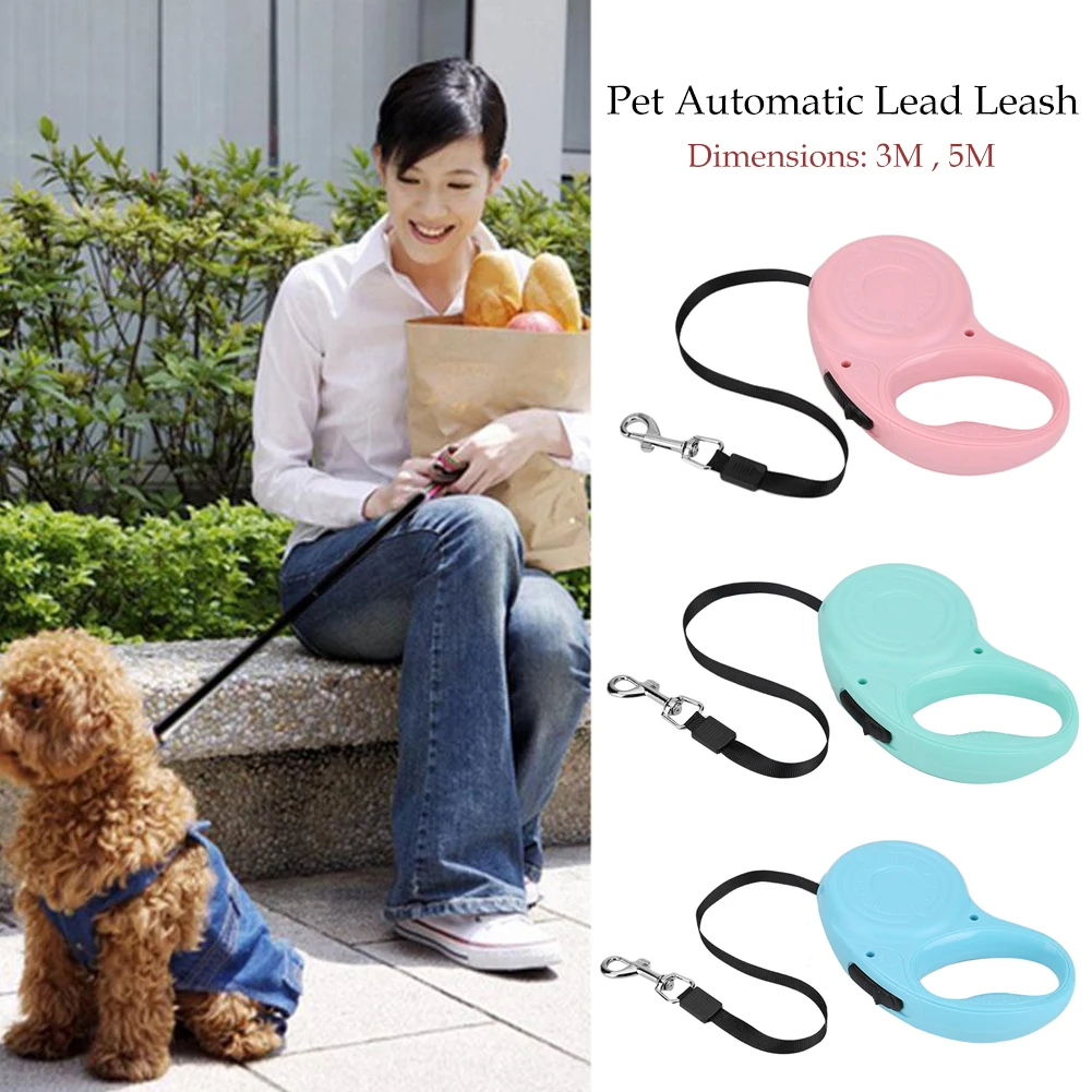 3/5 м автоматическая выдвижная веревка для прогулок с животными | Дом и сад