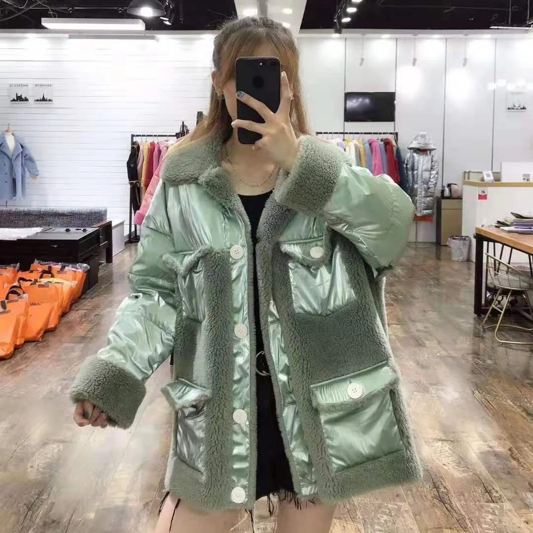 Abrigos mujer invierno, зимнее пальто для женщин, 90% белый пуховик из утиного пуха, пэтчворк, искусственный мех, настоящая цена, парка, плюс размер, одежда