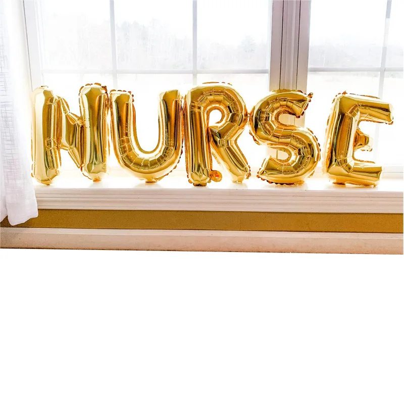 

Nurse Survival Kit Cosmetic Bag balloon banner Nurse Week graduation birthday retirement Gift present Nursing School Supplies