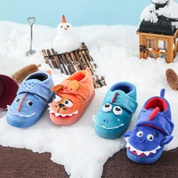 kids slippers lovely cartoon kids slippers toddler boys girls fluffy warm winter shoes cute animal tiger home slipper