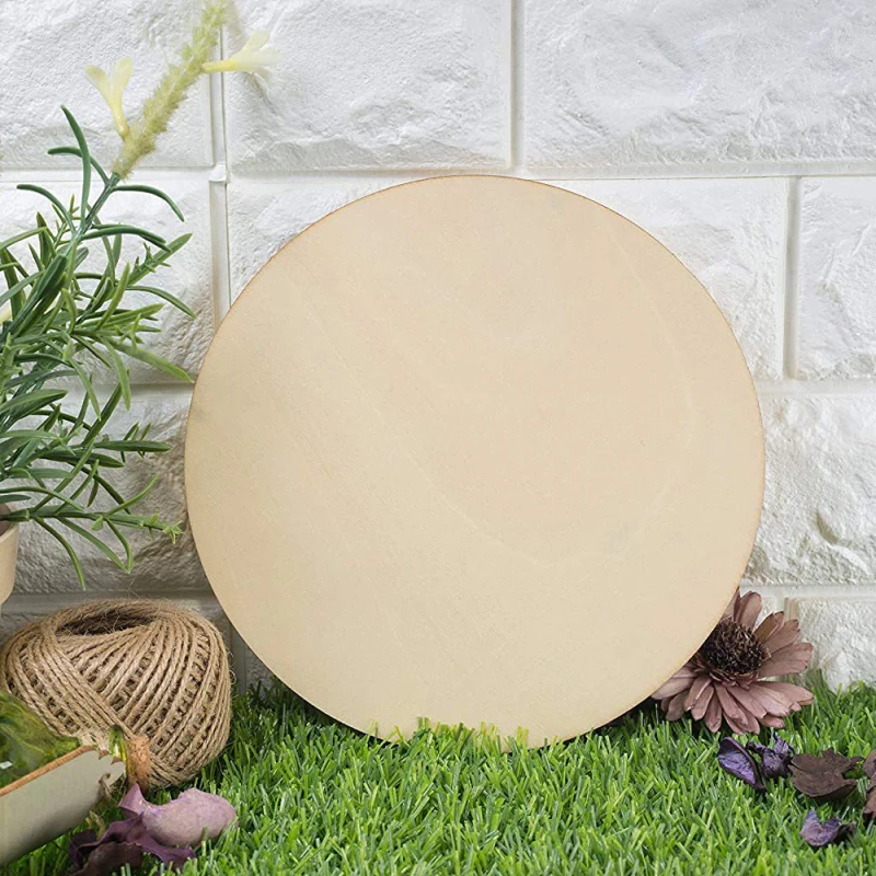 

3 шт./лот неполированная деревянная подвеска «сделай сам», Детский рисунок, круглые деревянные чипы, товары ручной работы