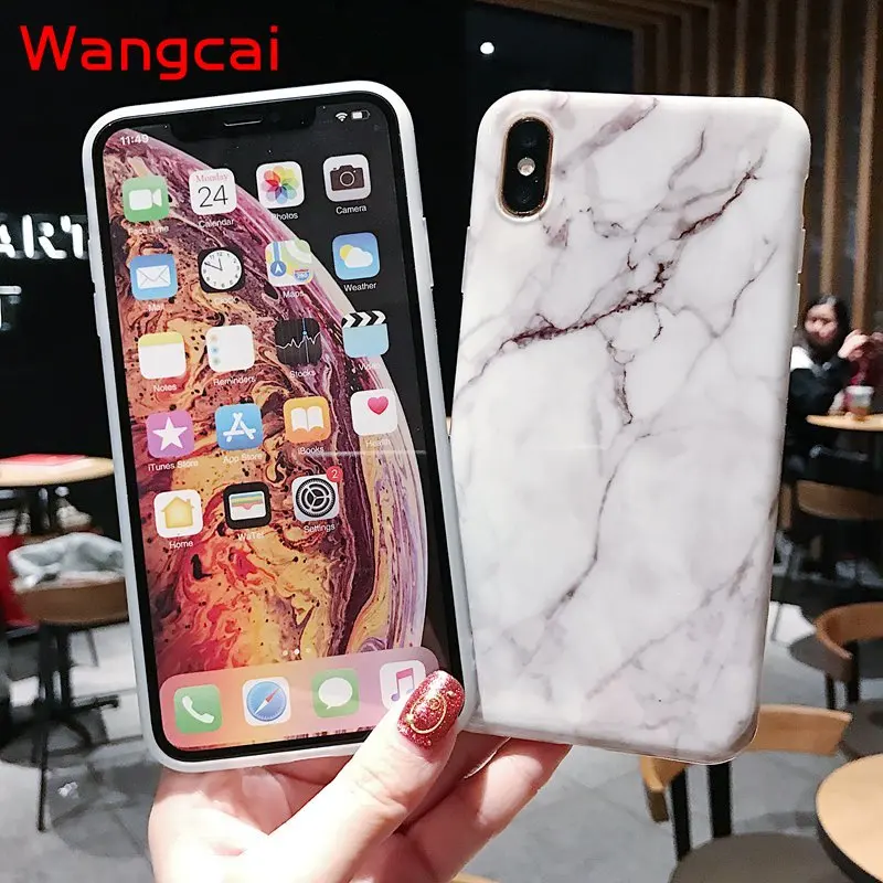 Мраморные чехлы для iPhone 11 Pro Max мягкий чехол из ТПУ задняя крышка XS XR 8 7 6 6S Plus с