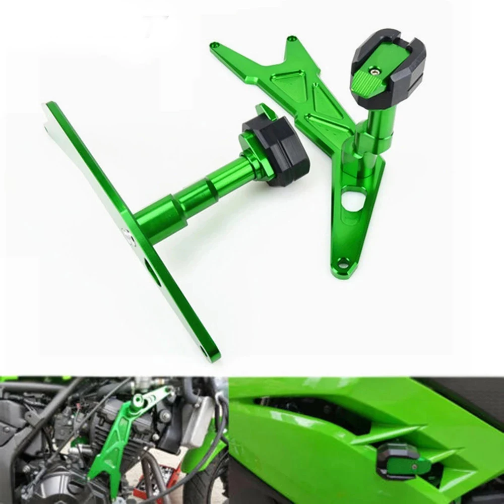 

Слайдеры рамы для KAWASAKI NINJA250 NINJA300 NINJA 250 300 2013-2018 падающие защитные аксессуары Защитные колодки для мотоциклов