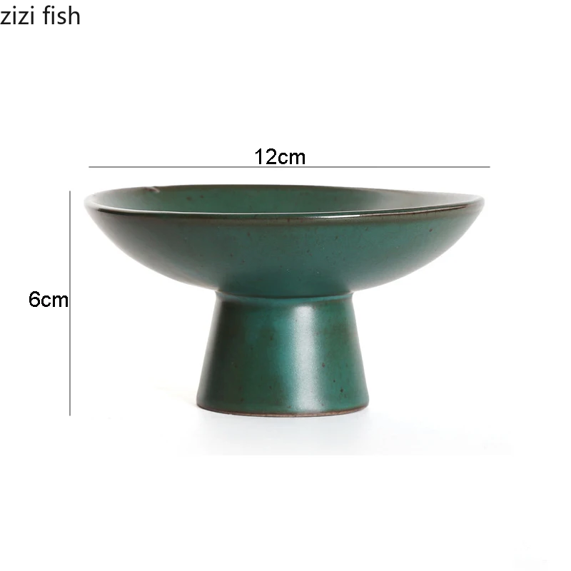 Ceramic Fruit Plate Refreshment Home Coffee Table Snack Tray Dessert Living Room Tea Set Decoration Household Items | Дом и сад