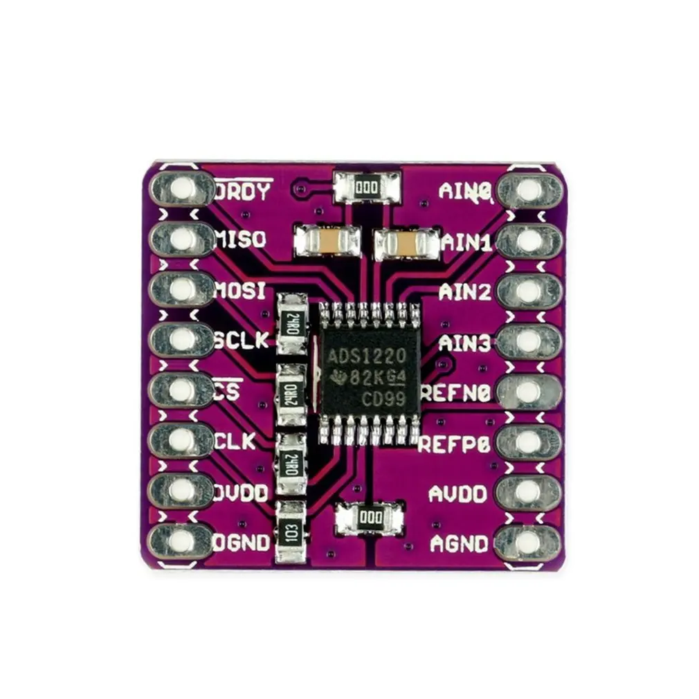 CJMCU 1220 ADS1220 ADC SPI низкая мощность 24 бит A/D аналого цифровой преобразователь модуль