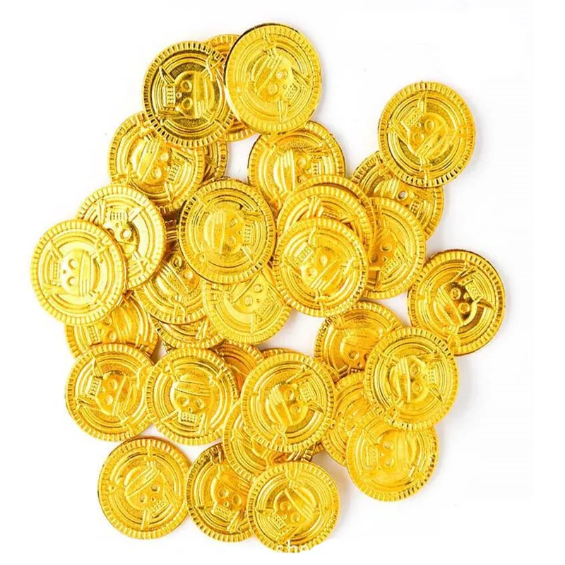 50 шт/100 шт Пираты сокровища в виде монет праздничные сувениры украшения на