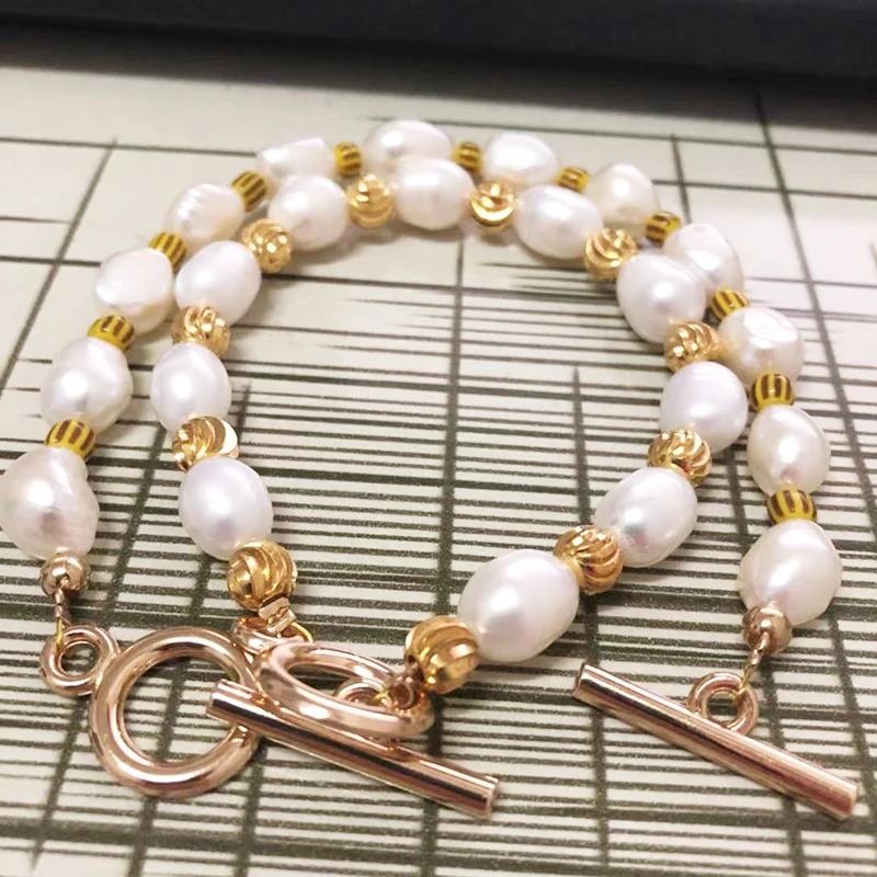 Новый женский гламурный браслет MOLAYE ремешок из натурального пресноводного