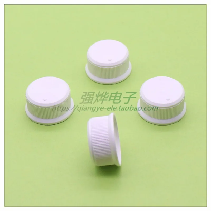 10 pieces 24MM*12MM white plastic knob volume adjustment potentiometer flower shaft inner hole diameter 6MM | Обустройство дома
