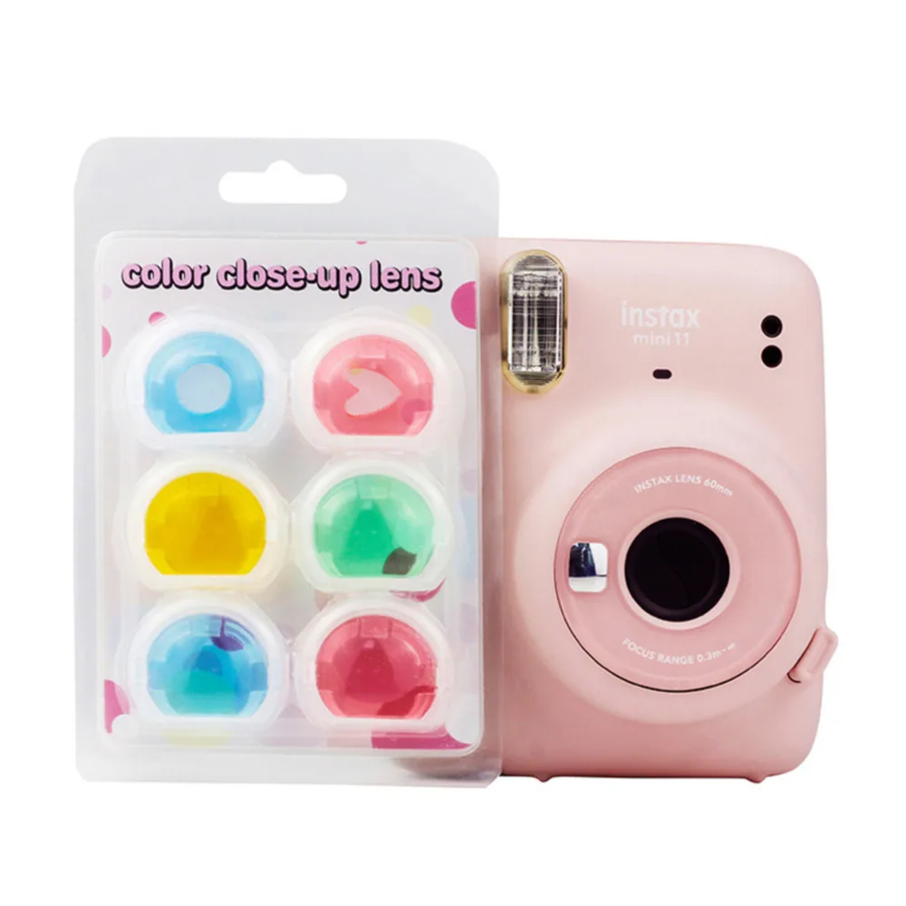 Фильтр для камеры Fujifilm Instax Polaroid Mini11 Mini 11 маленький свежий 6 цветный набор фильтров