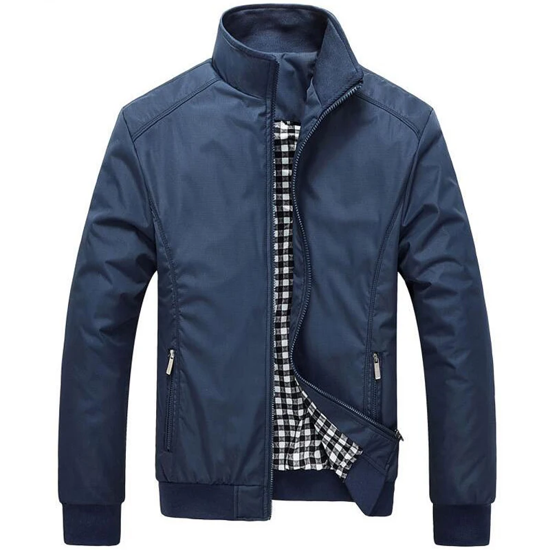 

NEW Fashion Jacket Men Casual Sportswear Bomber College Jackets Plus Size 5XL Spring Tops Stand Collar Leisure Business Coats