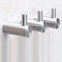 high quality 4pcs stainless steel single robe hooks home hotel towel hat bag clothes hooks wall mounted brushed finished