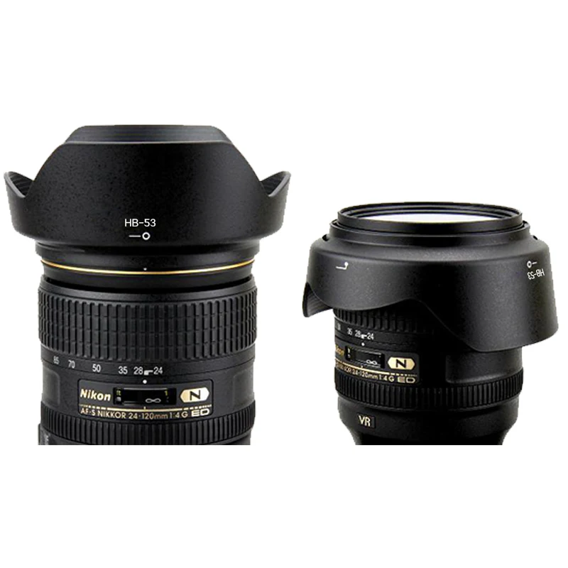 Бленда для объектива фотокамеры с байонетным креплением HB-53 HB53 Nikon AF-S Nikkor 24-120 мм