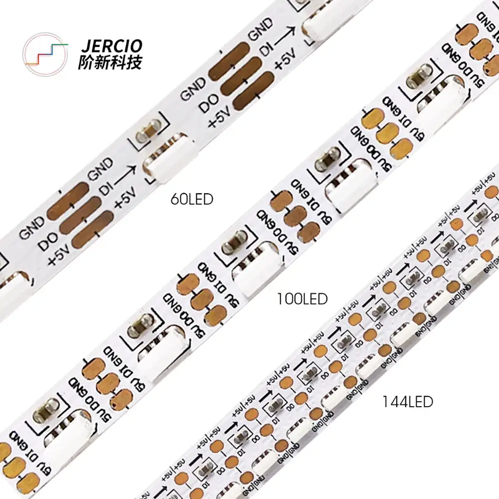 JERCIO SK6812 SIDE SMD4020 Светодиодная светильник та 60/100/144 светодиодов/пиксель/м
