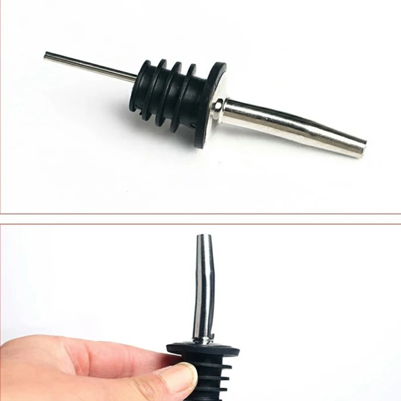 DEOUNY 3/5Pcs For The Bartender Liquor Pourer Cork Spout Stainless Steel Wine Bottle Stopper Corks Cocktail Bar Accessorie - купить по
