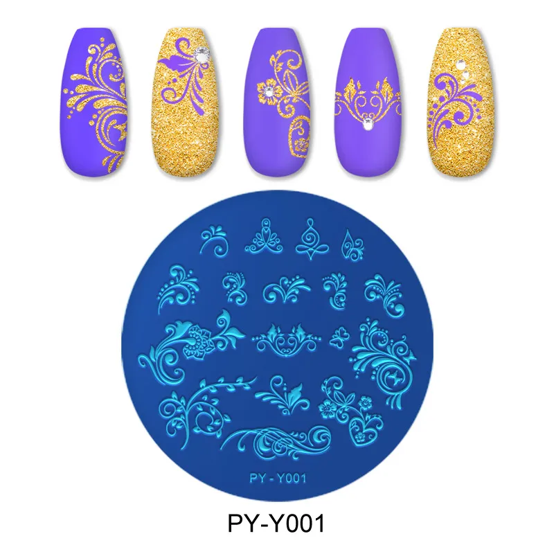 

9pcs/lot Stamping Plate Beautiful Butterfly Flowers Lace Patterns Nail Art Stamp Template Image Plate Nail Stamp Plate
