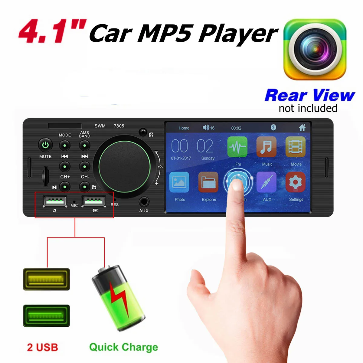 WIN screen Автомобильная Мультимедийная камера заднего вида 4," HD плеер gps Навигация стерео аудио Радио синий зуб выдвижной сенсорный экран
