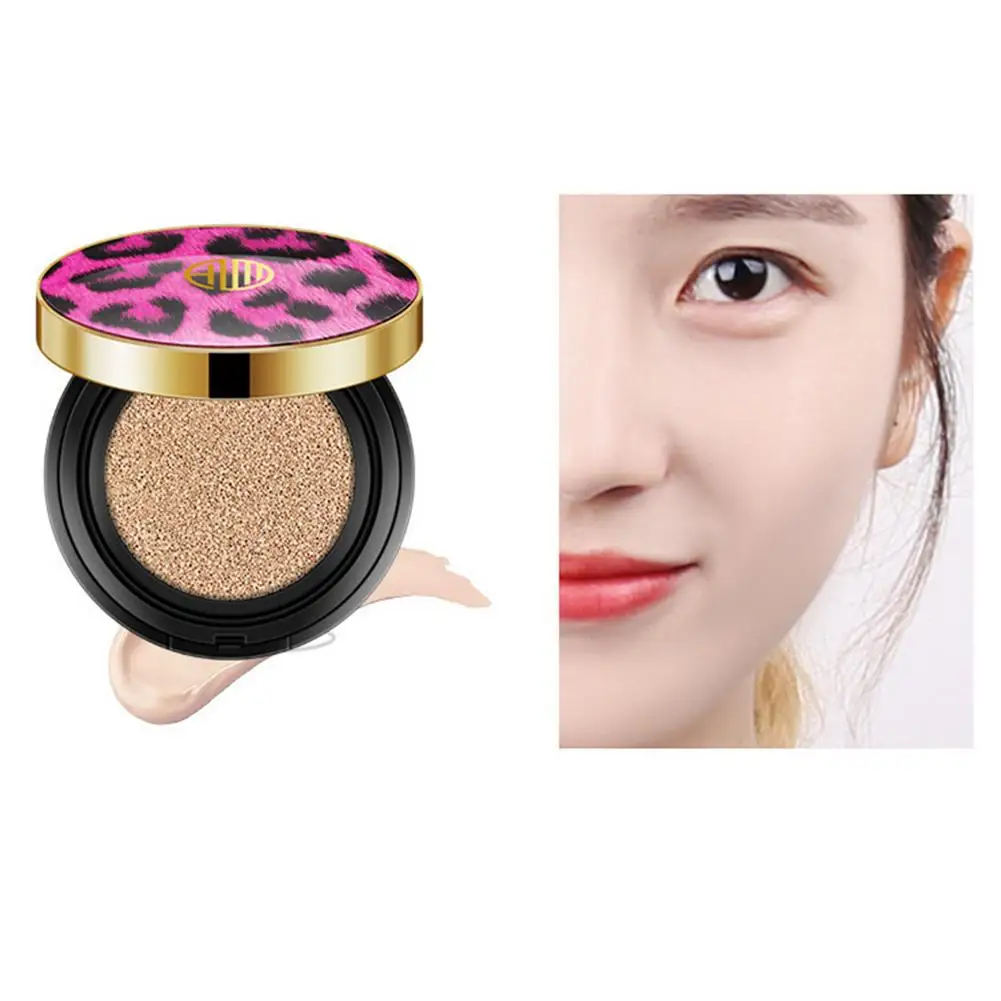 

Leopard BB Air Cushion Foundation BB Cream Concealer Whitening Makeup Cosmetic Waterproof Brighten Face Base Tone