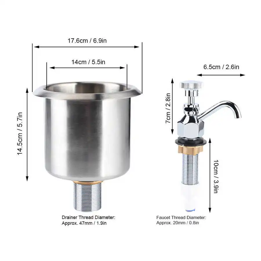 Барный смеситель из нержавеющей стали для кофейни бар набор мойки кухонное