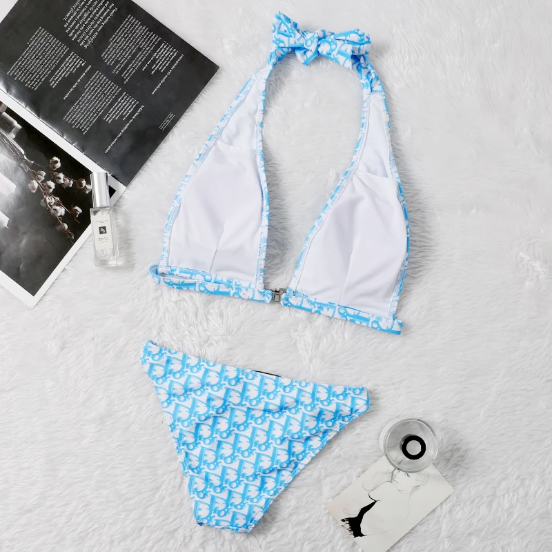 

2021 swimwear Brazilian women's plain Girly fashion Push Up swimsuit estat