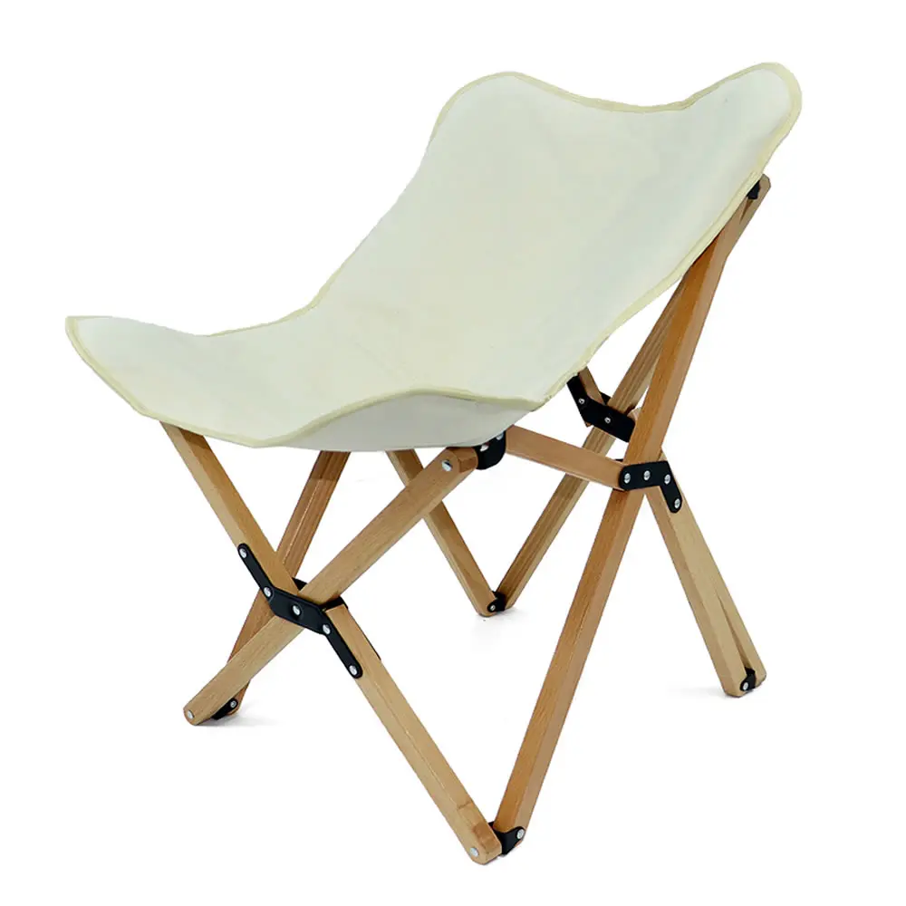 

Wooden Chair Picnic Travel Outdoor Portable Beech for Garden Beach & Camping