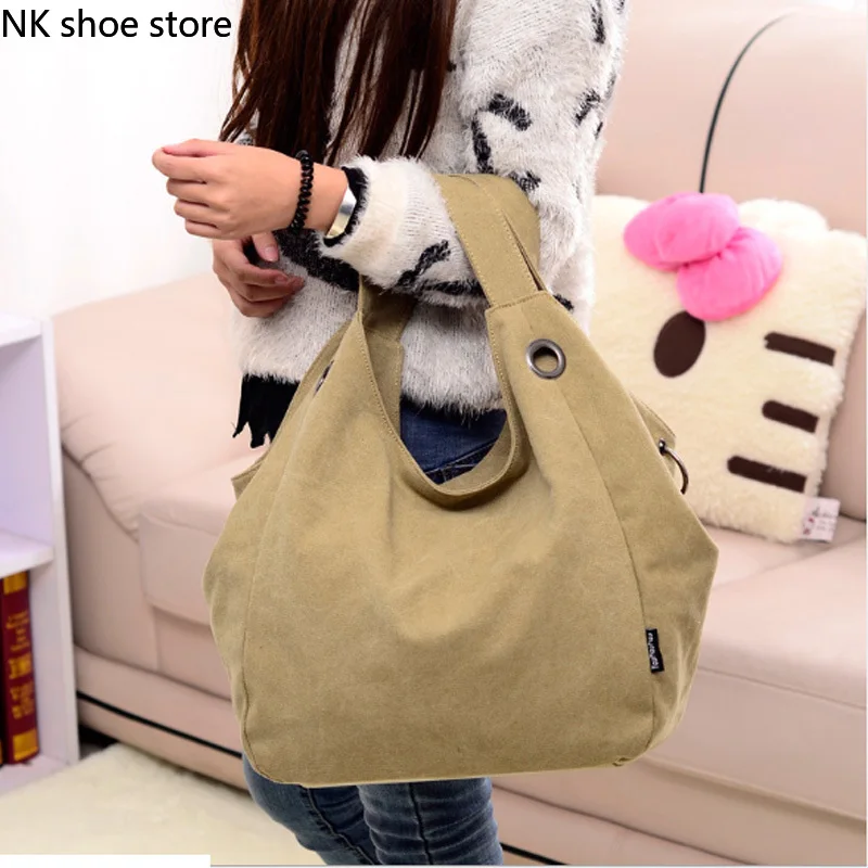 

Women Handbags Canvas Tote Bags Solid Reusable Cotton Grocery Shopping Bag Webshop Eco Foldable Shopping Bag