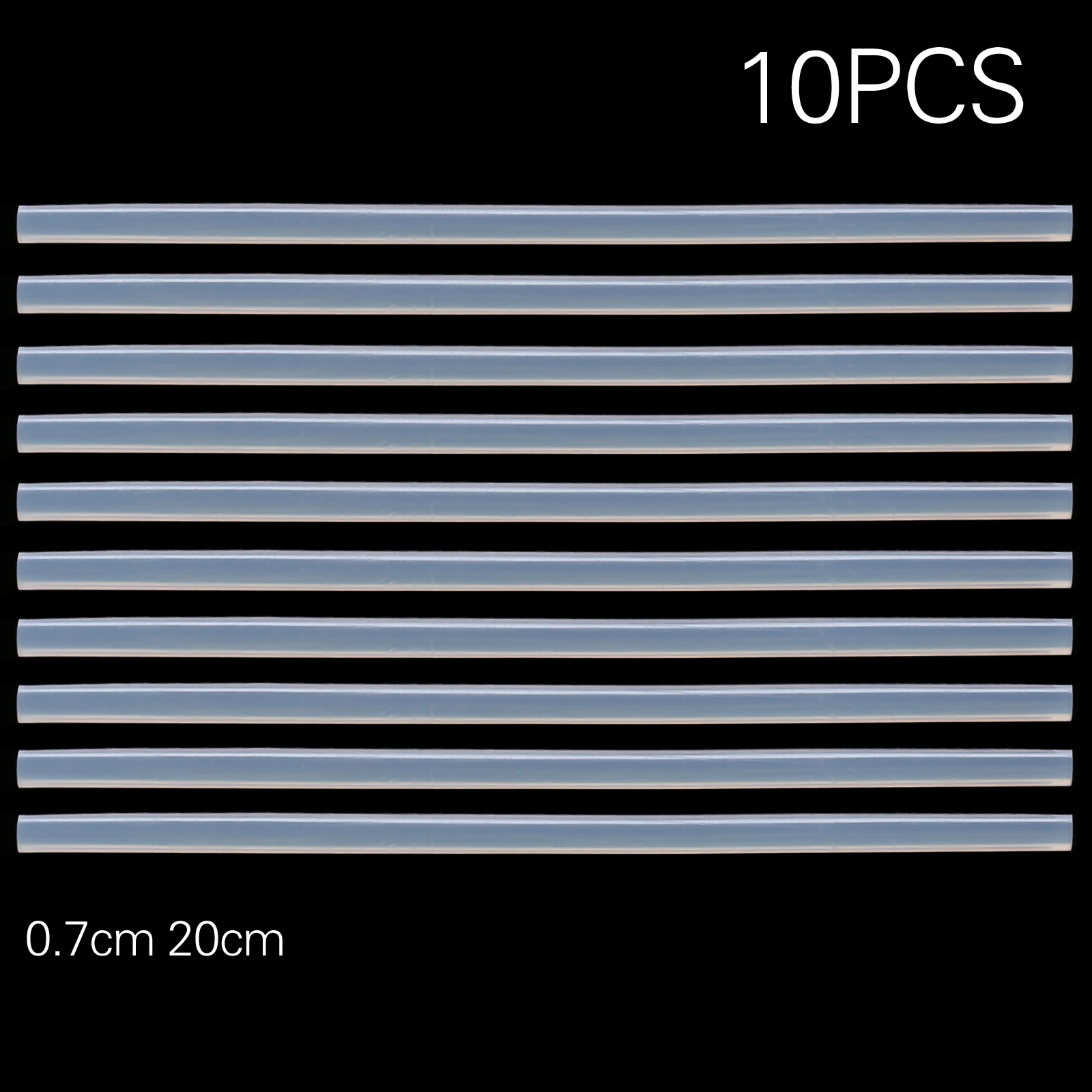 10 шт. 7 мм x 200 прозрачные клеевые палочки для термоплавкого пистолета пластиковые