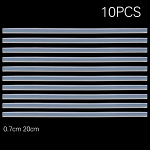 10 шт. 7 мм x 200 мм прозрачные клеевые палочки для термоплавкого пистолета пластиковые прозрачные палочки для клеевого пистолета 20 см длинные Ремесло Хобби инструменты для самостоятельного ремонта