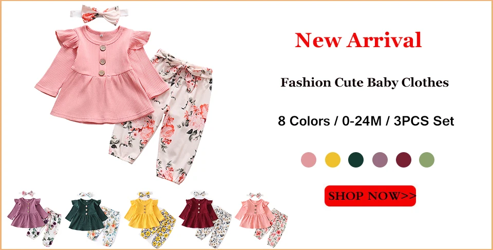 Newborn Baby Girl Clothes Set Summer Infant Outfits Solid Color Romper Flower Shorts Headband Fashion 3Pcs For Toddler Clothing baby clothes in sets	
