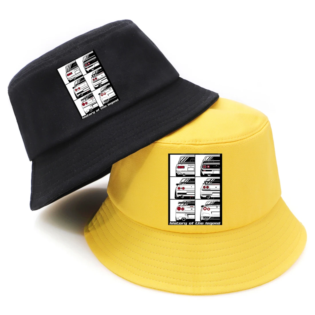 

Back To The Future Print Bucket Hats Summer Fashion Panama Bucket Hat Fisherman's Caps 2020 New Outdoor Sunshade Casual Hats