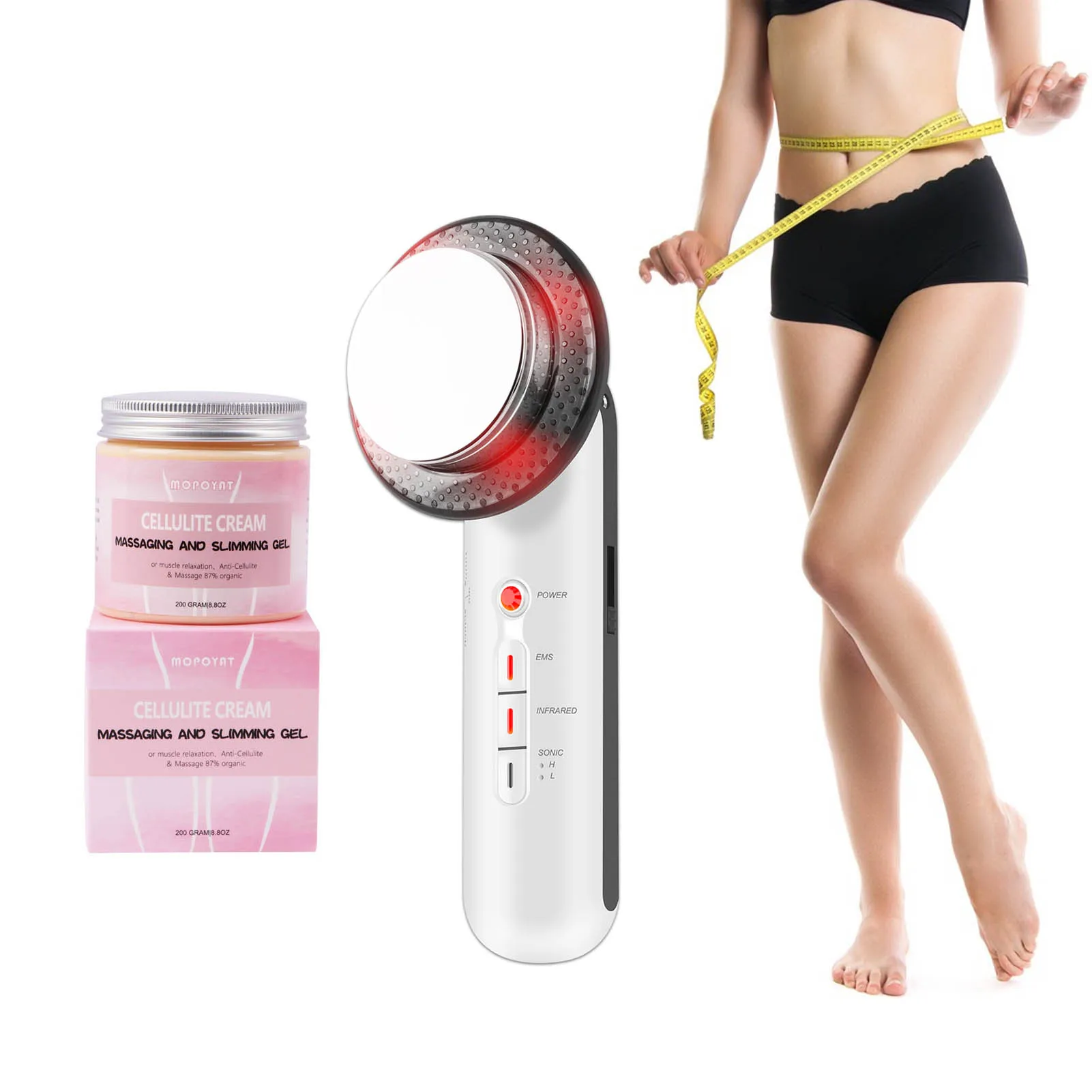 

Ultrasound Cavitation EMS Fat Burner Body Slimming Massager Weight Loss Machine Anti Cellulite Galvanic Infrared &Slimming Cream