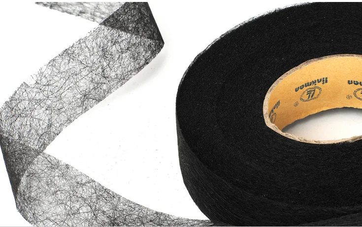 Двусторонняя клейкая бумага 1 см 112 белая черная мягкая Нетканая для шитья