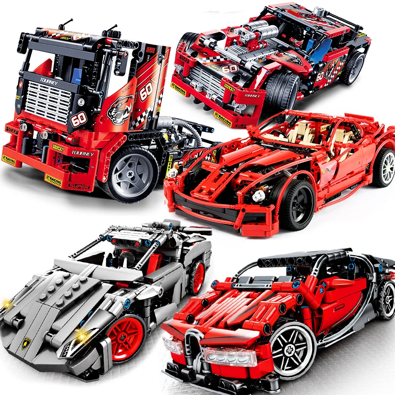 Совместимы с legoed Creator Technic Rally Car Truck Speed Champion Racer строительные блоки для автомобилей