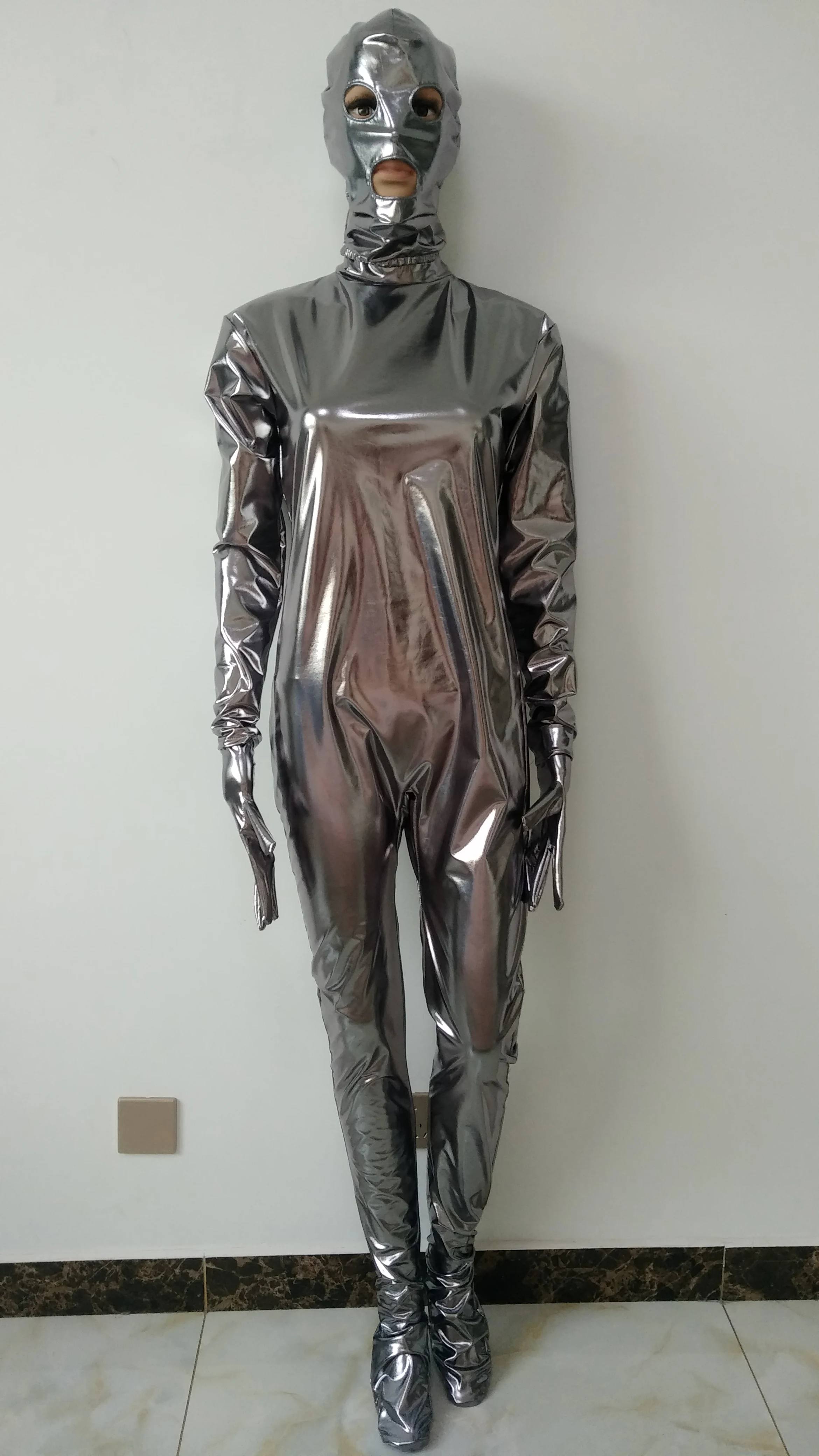 Брендовый пикантный Мужской Детский женский серый блестящий металлический