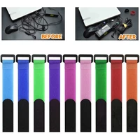 nylon reverse buckle hook and loop magic hook and loop fasteners cable mountain bike cable ties magic tape 5pcs 220cm230cm