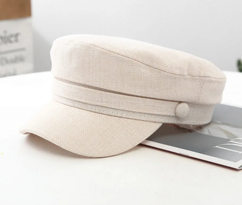

military hats women spring autumn winter blue white women hats cotton linen adjustable outdoor sun protective winter women hats