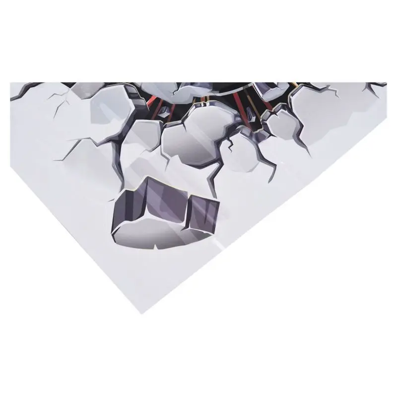 3D Наклейка на стену футбольный мяч ПВХ Искусство Футбол трещина наклейка для