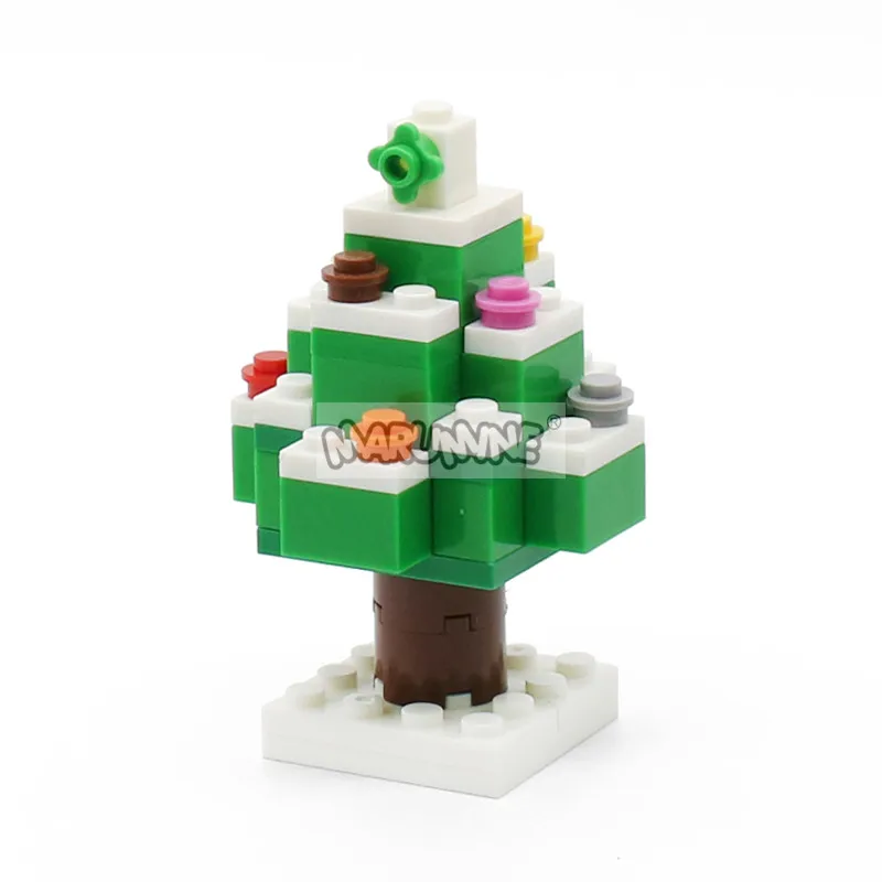 MARUMINE блоки DIY Санта Клаус Рождественская елка 48 шт Строительные кирпичи