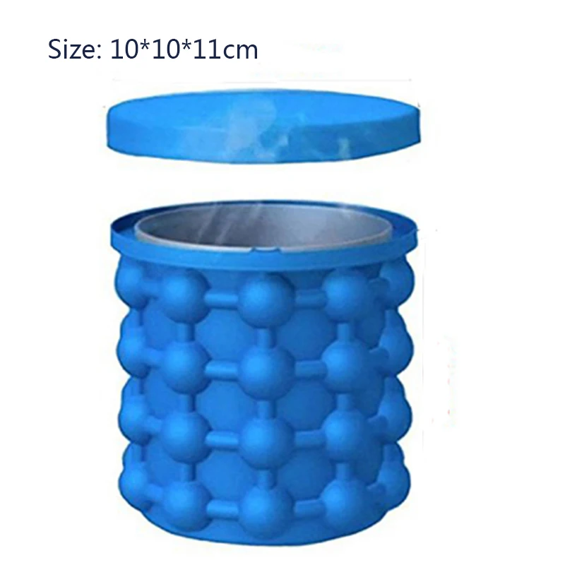 Силиконовая форма для льда портативное ведро экономящее пространство в шкафу