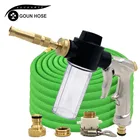 Новый телескопический водяной шланг светильник и износостойкий шланг для полива высокого давления, водяной пистолет для автомойки автомобилей