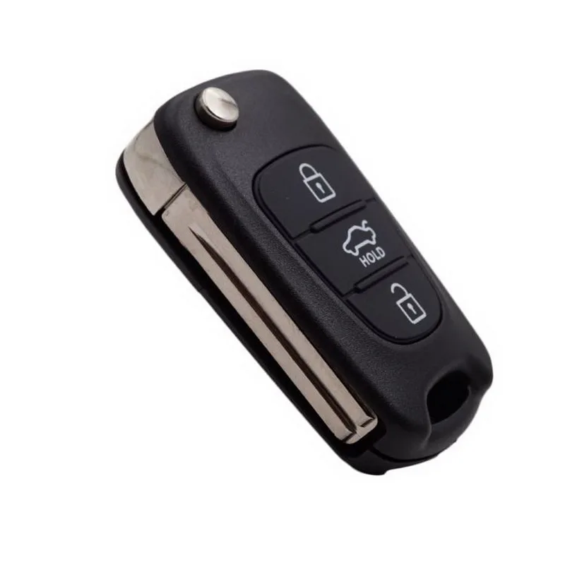 Чехол с 3 кнопками для замены KIA откидной складной чехол пульта дистанционного