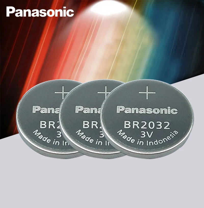 Оригинальный аккумулятор Panasonic 3V BR2032 2 шт./лот BR 2032 высокотемпературные кнопочные