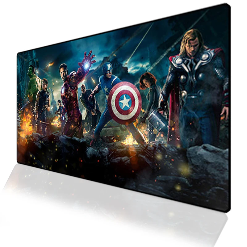 Большой нескользящий коврик для мыши с аниме Marvel Avengerse Infinity War ноутбука