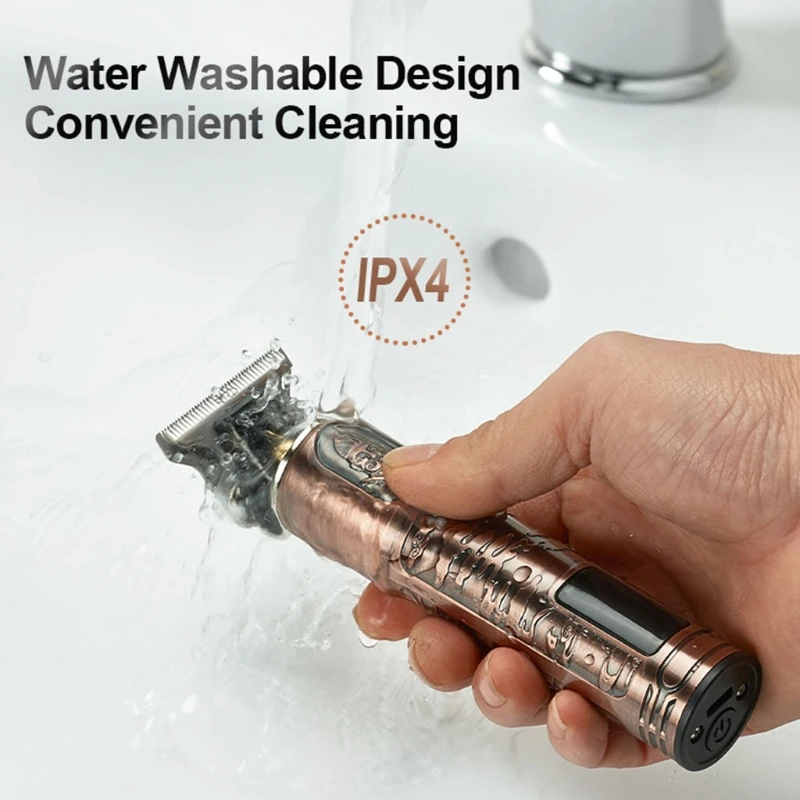 

Hair Trimmer for Men Hair Clippers Cordless Rechargeable LED Display Waterproof X7XA