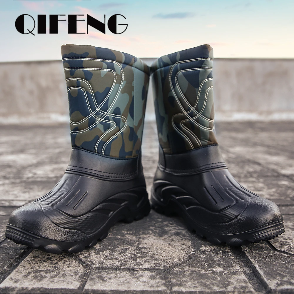 Мужские повседневные зимние ботинки Нескользящие модные рабочие ковбойские