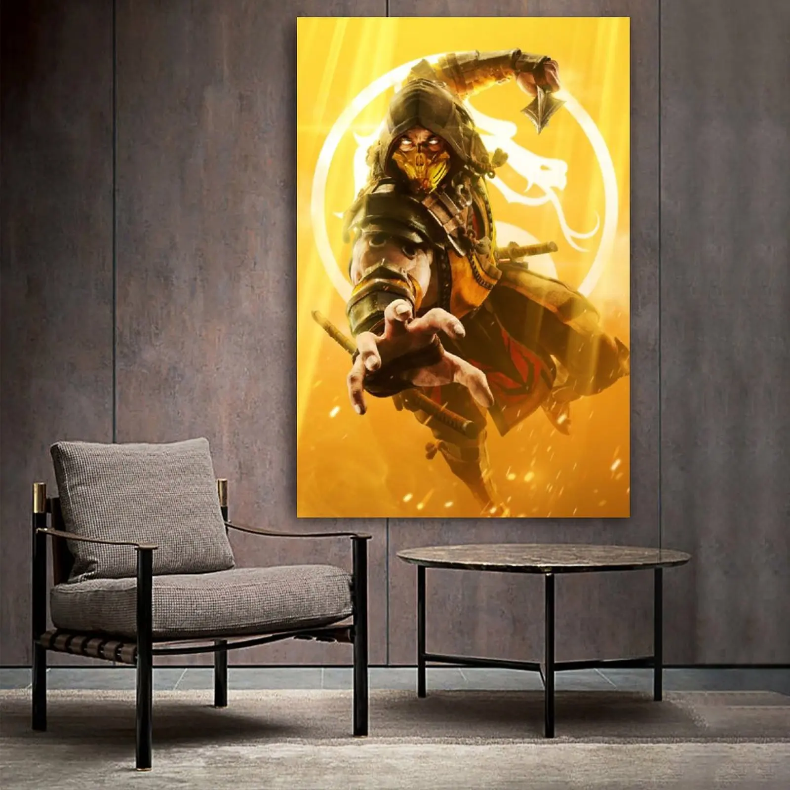 Современный боевой холст искусственная кожа спортивный ландшафт офисный декор