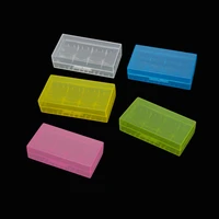 colorful battery holder case 2 x 186501634017500 battery case plastic transparent hard blue battery case holder storage box